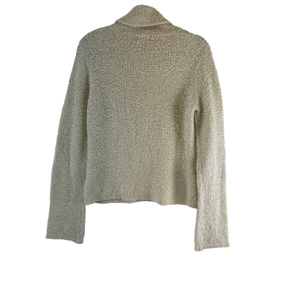 J Crew Cream Turtleneck Sweater Bell Sleeve Pullover Vintage Wool Womens Medium - Picture 6 of 12
